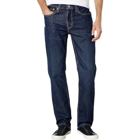 Levi's 514 Straight Fit Cut Jeans Dark Wash Size 38 W x 32 L - Picture 1 of 8